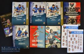 Southern Hemisphere Septet (+1) Rugby Programmes (8): Great less seen selection^ Argentina v England
