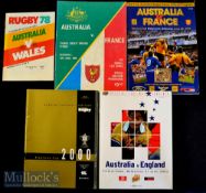 1978-Australia Home Rugby Programmes (5): Issues for Australia v Wales 1978^ (2nd Test^ JPR flanker^