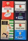 1991 England Grand Slam Programmes (4): The editions v Wales (Cardiff)^ Ireland (Dublin)^ Scotland