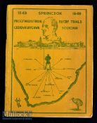 1949 South African Springbok Rugby Trials Souvenir Programme: Held at Pretoria ahead of the NZ All