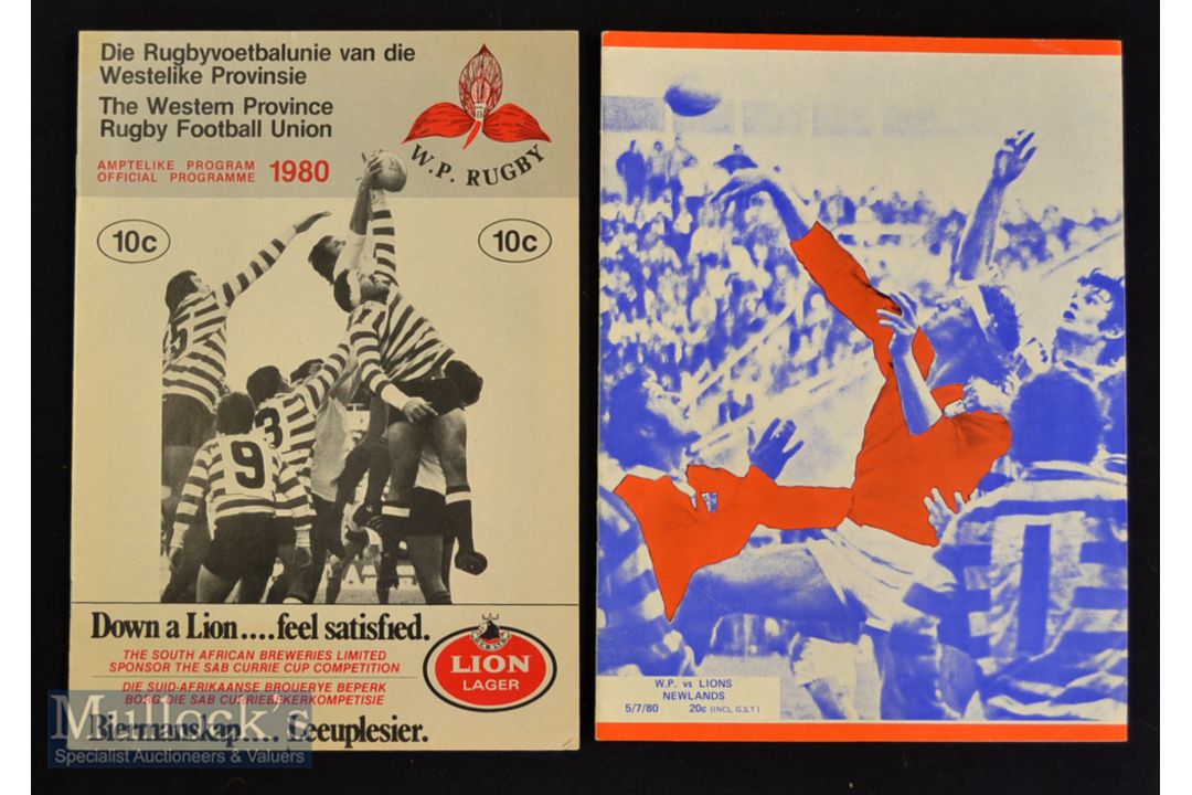 1980 British & Irish Lions to S Africa Rugby Programmes (2): Typically S African^ two separate