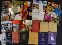 1937-2019 Rugby Hand^ Year & Law Books & Magazines etc (21): Wide selection from UK^ NZ^ SA^ Hong
