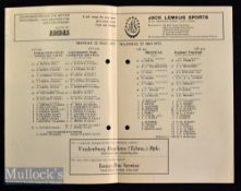 1972 Hugely Rare and significant SARF Proteas v England Rugby Programme: Hardly ever seen^ the 8pp