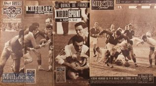 1951-1961 French Sports Magazines: 6 issues of the weekly Miroir des Sports/Miroir Sprint from. VG