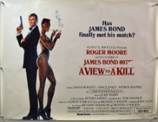 Original Movie/Film Poster James Bond 007 A View to a Kill - 40 X 30 Starring Roger Moore^ Grace