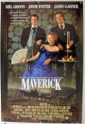 Original Movie/Film Poster Maverick - 27 X 40 Starring Mel Gibson^ Jodie Foster^ James Garner issued