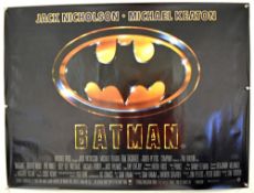 Original Movie/Film Poster Batman - 40 X 30 Starring Jack Nicholson^ Michael Keaton issued by Warner