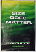 Original Movie/Film Posters Godzilla 1998 2x variations^ 27x40^ light creases^ o/w in good condition