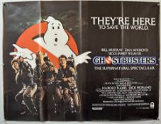 Original Movie/Film Poster Ghostbusters - 40 X 30 Starring Bill Murray^ Dan Aykroyd^ Sigourney