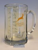 1966/67 Australian Tour to South Africa signed commemorative glass tankard – c/w South African