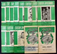 Collection of Exeter Falcons Speedway programmes from the early 1961/62 (13) – mostly Provincial