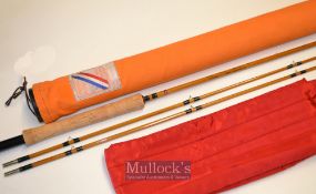 Good Pezon et Michel Ritz Super Parabolic Master Type Lambiotte split cane fly rod – 8ft 3in 2pc