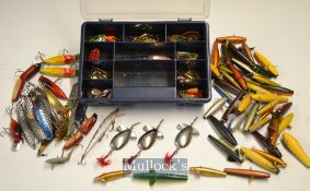 Collection of various spinners (85#) to incl Devon Minnows^ Tobys^ Rapalas^ Colorado spoons et