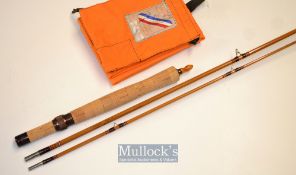 Fine Pezon et Michel Sawyer Nymph Parabolic split cane fly rod – 8ft 10in 2pc line 5/6# - fitted
