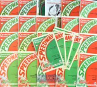 1974 Cradley Heath Speedway Programmes (28) – 27/29 near complete run of home programmes missing