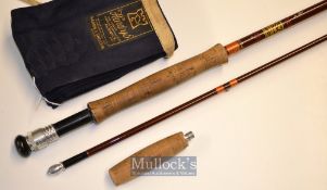 Hardy Fibalite Fly Sea Trout Fly Rod – 9ft 2pc line 9# c/w 3.5” butt extension (hardly used) - agate