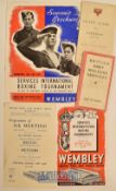 Collection of 1946 Wartime Services Fund Raising Sporting Events Programmes and ephemera – all