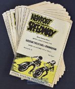 15x 1972 Newport Div II Speedway programmes – final fixture of the season featuring Div II Select