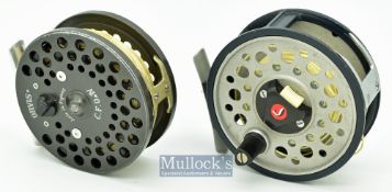 Orvis C.F.O. IV fly reel 3 ¼” made by Hardy’s for Orvis^ perforated foot^ slight sticking when