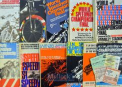 Collection of World Championship Final Speedway Programmes and tickets from 1960/1975 – some