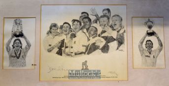 Dermott Reeve Successful Warwickshire County Cricket Club Captain signed ltd. ed print c1996 –