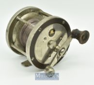 Pflueger Kihoga saltwater fishing reel with counterweight handle^ patented 1907^ on/off check^ 350