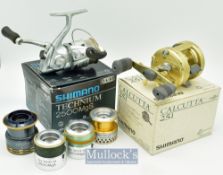 Shimano Reels (2) - Shimano Calcutta 251 multiplier bait cast reel aluminium construction^ power