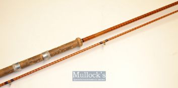 B James and Son England “Richard Walker Mk. IV” Rod - 10ft 2in 2pc split cane Avon rod^ amber