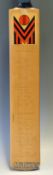 1980s Yorkshire and Worcestershire signed cricket bat-Yorkshire team included Ray Illingworth^ Chris