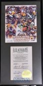 1999 American Super Bowl XXXIV St Louis Rams Kurt Warner signed ltd ed colour display – no. 2032/