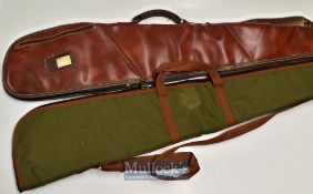 2x 12g Gun Sleeves - Kolpin Faux leather gun sleeve with simulated fur lining overall 47” (small