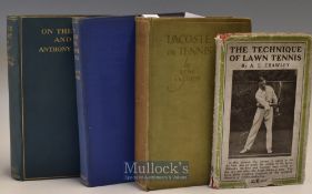 Interesting collection of early tennis biographies and instruction books by leading tennis players