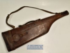 Gun Case – Quality Army and Navy CSL London 12g leather leg-o-mutton gun case – for 31/32” barrels