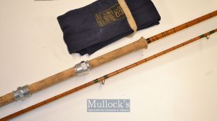 Hardy The L.R.H No.3 palakona spinning rod – 9ft 6in 2p ser. no. E74654 c/w agate line guides to the