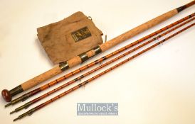 Early Hardy Bros Alnwick “Hi-Regan” giant palakona salmon fly rod ser. no. A12310 – 16ft 3pc with