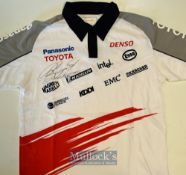 Ralph Schumacher Panasonic Toyota Formula One signed shirt – official Panasonic Toyota shirt