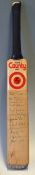 1980s Middlesex CCC signed miniature cricket bat – neatly signed in ink by 12 players to incl