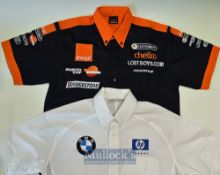 2x Formula One Official Merchandise Shirts – BMW Williams F1 Team / HP Invent white shirt size M and