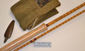 Good Hardy Bros The Pope palakona fly rod – 10ft 2pc with clear agate lined butt and tip guides –