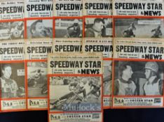Collection of 1962 Speedway Star & News weekly magazines (11) – a complete run commencing Jan 6th