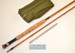 Fine Davenport and Fordham Ltd London T.C Ivens “Farstrike Ivens Ravensthorpe” split cane trout
