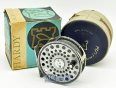 Hardy Bros England The L.R.H. Lightweight 3 1/8” alloy fly reel – smooth alloy foot^ “U” shaped