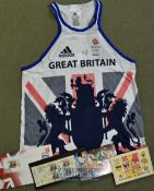 2016 Rio Olympic Games Gt Britain Ladies Gold Medal Rowing team signed shirt and other Olympic