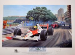 Ayrton Senna da Silva 3x Formula One World Champion (b.1960-d.1994) - 1990 Monaco Grand Prix
