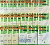 1976 Cradley Heath Speedway Programmes (32) – 30/32 near complete run of home programmes missing 7^
