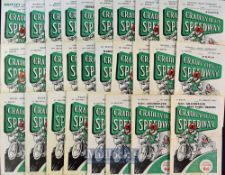 1962 Cradley Heath Speedway Programmes (28) – 28/29 near complete run of home programmes missing