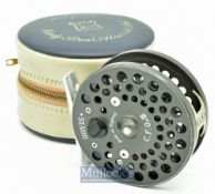 Good Orvis C.F.O.III alloy trout fly reel – 3” dia with smooth alloy foot^ dual “H” alloy line guide