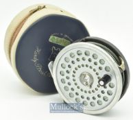 Hardy Bros England Marquis #10 alloy salmon fly reel and spare spool - 3 ¾” dia with spare spool^