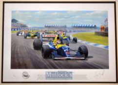 Nigel Mansell OBE Formula 1 World Champion & Indycar Champion signed limited edition by Tony