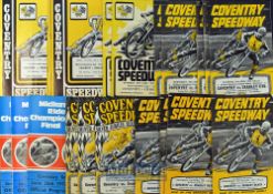 Collection of Coventry Speedway Programmes from 1971 onwards (20) mostly duplicates with heavy